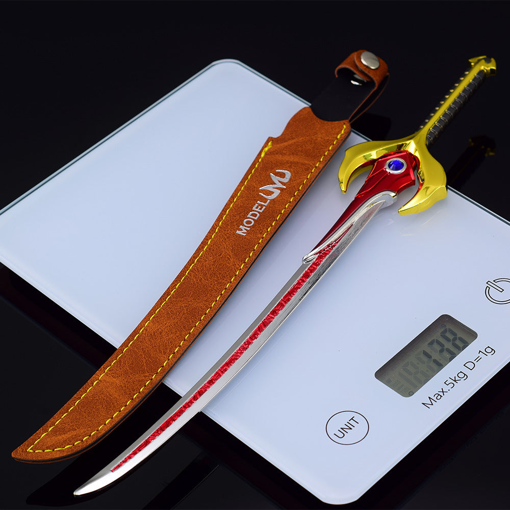 nakorara聖剣伝説VoM フレイムセイバー 30cm ミニ武器モデル｜亜鉛合金製 コレクション/ディスプレイ用 138g`