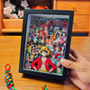 Nakorara ワンピース　ルフィ　ロロノア・ゾロ3Dぷズル　ONE PIECE　14.5*19.5cm 海賊王　アクセサリー　おもちゃ　アニメ立体画　掛け軸 フィギュア　プレゼント　デザイン　お部屋の飾りやプレゼントにも