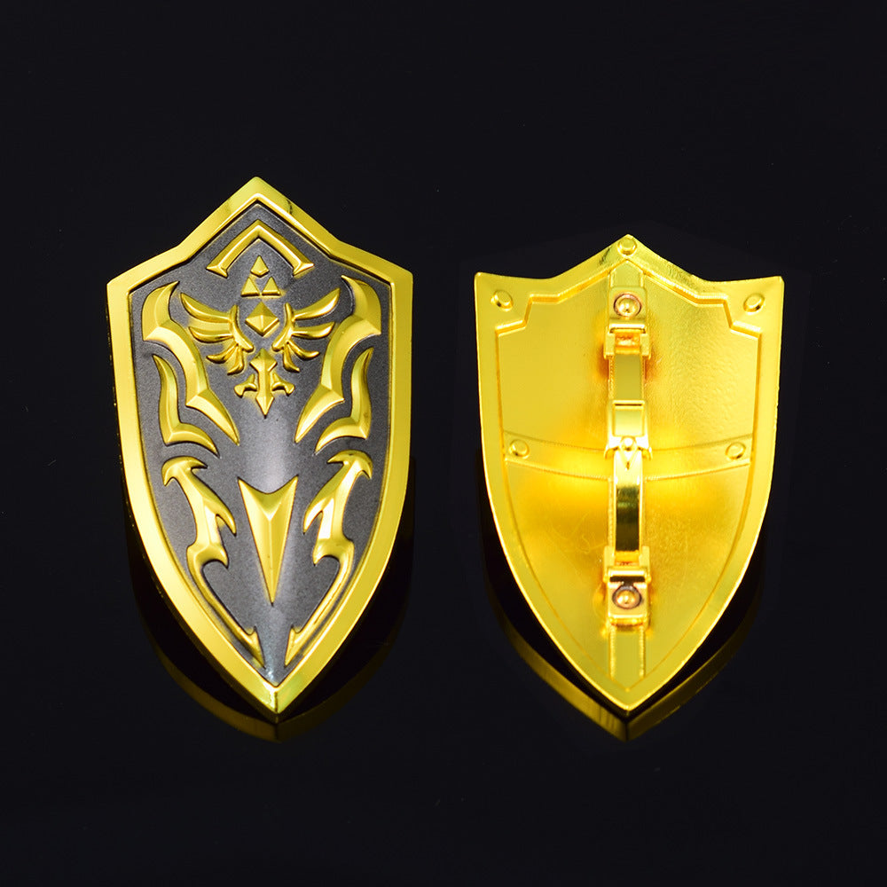 Nakorara　ゼルダ　近衛の盾　王家の盾　騎士の盾　10cm　ダイキャスト製　おもちゃ　武器レプリカ　卓上装備品　イベント　武器モデル　塗装済み可動フィギュア