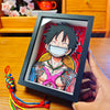 Nakorara ワンピース　ルフィ　ロロノア・ゾロ3Dぷズル　ONE PIECE　14.5*19.5cm 海賊王　アクセサリー　おもちゃ　アニメ立体画　掛け軸 フィギュア　プレゼント　デザイン　お部屋の飾りやプレゼントにも