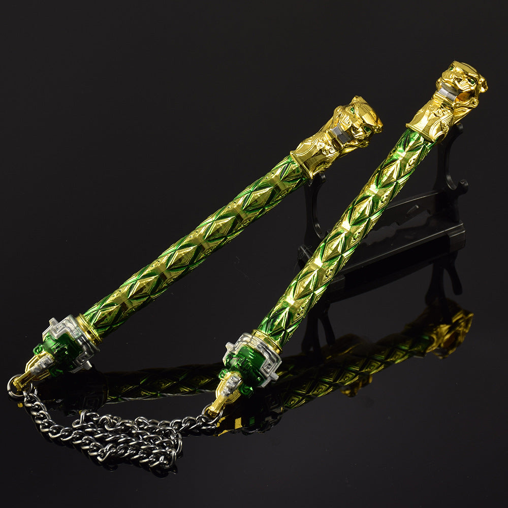 Nakorara NARAKA: BLADEPOINT mini武器　ヌンチャク 60cm　ヌンチャク・三節棍 ダイキャスト製　武器レプリカ　装備品　手遊び　おもちゃ