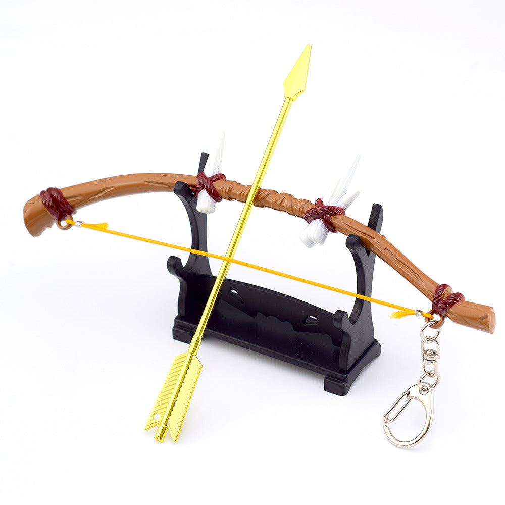 Nakorara　ゼルダの伝説　トゲボコ弓　18CM　ブレワイ武器　工芸品　ミニチュア　1/6スケール　ダイキャスト製　おもちゃ　武器レプリカ　卓上装備品　イベント　武器モデル　塗装済み可動フィギュア