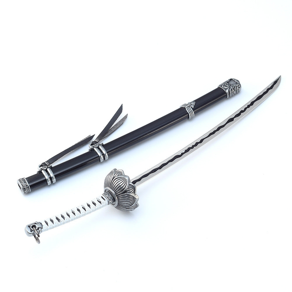 Nakorara　SEKIRO: SHADOWS DIE TWICE　剣聖 葦名一心　黒の不死斬り　開門　26cm　武器　工芸品　ミニチュア　1/6スケール　ダイキャスト製　おもちゃ　武器レプリカ　卓上装備品　イベント　武器モデル　塗装済み可動フィギュア