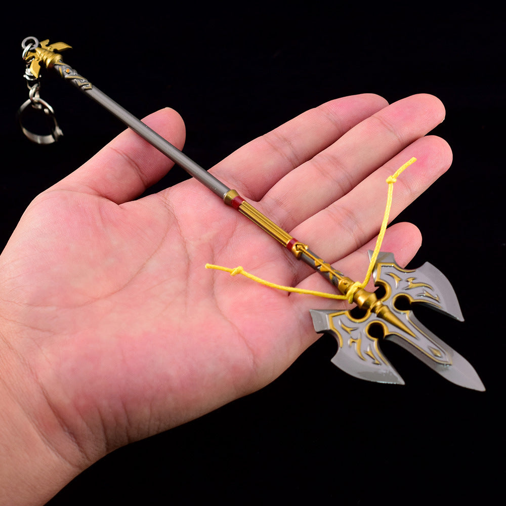 Nakorara　ゼルダの伝説　王家の槍　22cm　ミニチュア　ダイキャスト製　おもちゃ　武器レプリカ　卓上装備品　イベント　武器モデル　塗装済み可動フィギュア