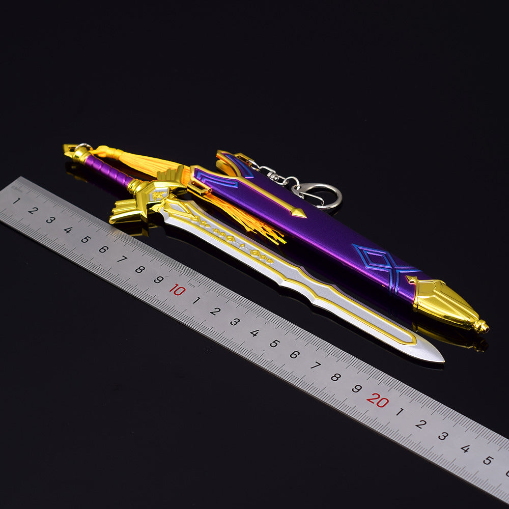 nakorara ゼルダの伝説 王家の両手剣 22cm ダイキャスト製　ミニチュア　レプリカ　合金製　装備品　武器レプリカ　おもちゃ ゼルダの伝説 ゼルダの伝説 ティアーズ オブ ザ キングダム ゼルダの伝説トワイライトプリンセス ゼルダの伝説 マスターソード マスターソード