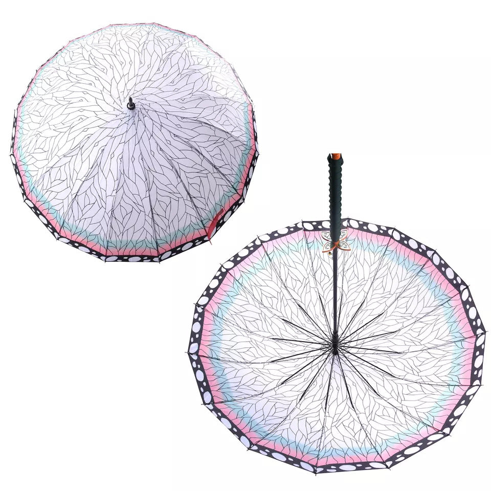 Nakorara　鬼滅の刃 無限城編　 炭治郎　我妻 善逸　Umbrella 　戦国　 カバー付き 冨岡 義勇　杏寿郎　胡蝶 しのぶ　無一郎　傘　長傘　100㎝　コスプレ道具　二次会/周年記念　アクセサリー　