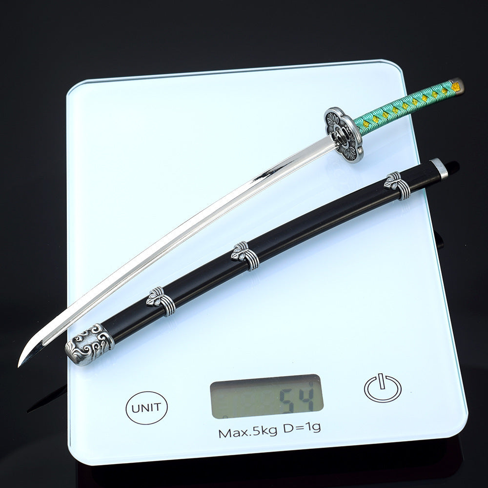 Nakorara　隻狼/セキロ 楔丸 直刃の刀 不死斬り 黒の不死斬り 片鎌十文字槍　26cm　 剣聖 葦名一心　武器　工芸品　ミニチュア　1/6スケール　ダイキャスト製　おもちゃ　武器レプリカ　卓上装備品　イベント　武器モデル　塗装済み可動フィギュア