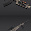 nakorara arena breakout ミニチュア　VSS　ヴァンダルのモデル　ダイキャスト製　銃のレプリカ　21cm　183ｇ　キーホルダー　おもちゃ　