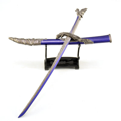 Nakorara エルデンリング 竜鱗刀 26cm ミニチュア　ダイキャスト製　おもちゃ　手遊び　工芸品　武器モデル　キーホルダー　フィギュアスケート