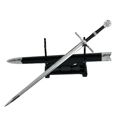 Nakorara ウィッチャー3 ワイルドハント　銀剣　 22cm 　ダイキャスト製　ミニチュア　武器モデル　アクセサリー　萌えグッズ　The Witcher 3: Wild Hunt