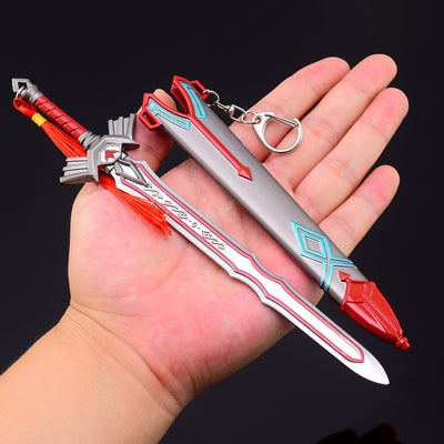 Nakorara ゼルダの伝説 近衛の両手剣 22cm ミニチュア　ブレワイ武器　ダイキャスト製　おもちゃ　武器レプリカ　卓上装備品　イベント　武器モデル　塗装済み可動フィギュア