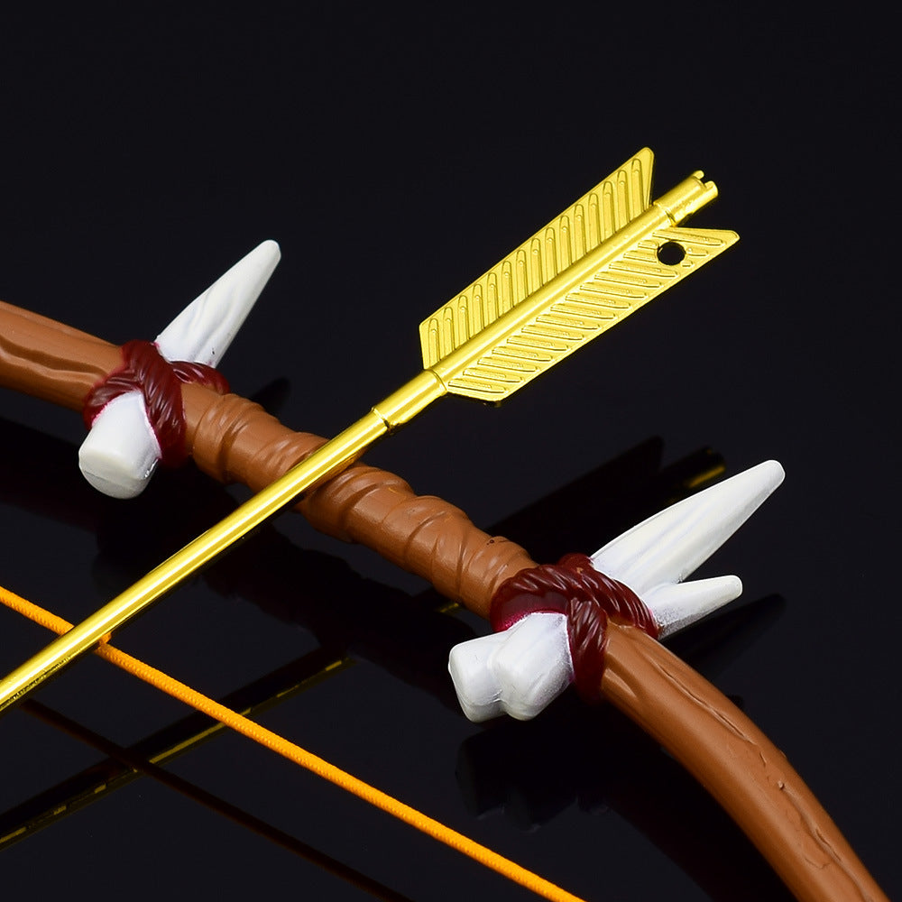 Nakorara　ゼルダの伝説　トゲボコ弓　18CM　ブレワイ武器　工芸品　ミニチュア　1/6スケール　ダイキャスト製　おもちゃ　武器レプリカ　卓上装備品　イベント　武器モデル　塗装済み可動フィギュア