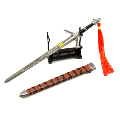 Nakorara　ウィッチャー3　22cm　アロンダイトの剣　ダイキャスト製　銀の剣　最高の剣　ウィッチャーの銀の剣　ミニチュア　武器モデル　アクセサリー　装備品