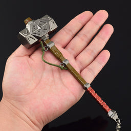 Nakorara　ゼルダの伝説　鉄のハンマー18CM　両手剣　ダイキャスト製　ミニチュア　レプリカ　おもちゃ　装備品