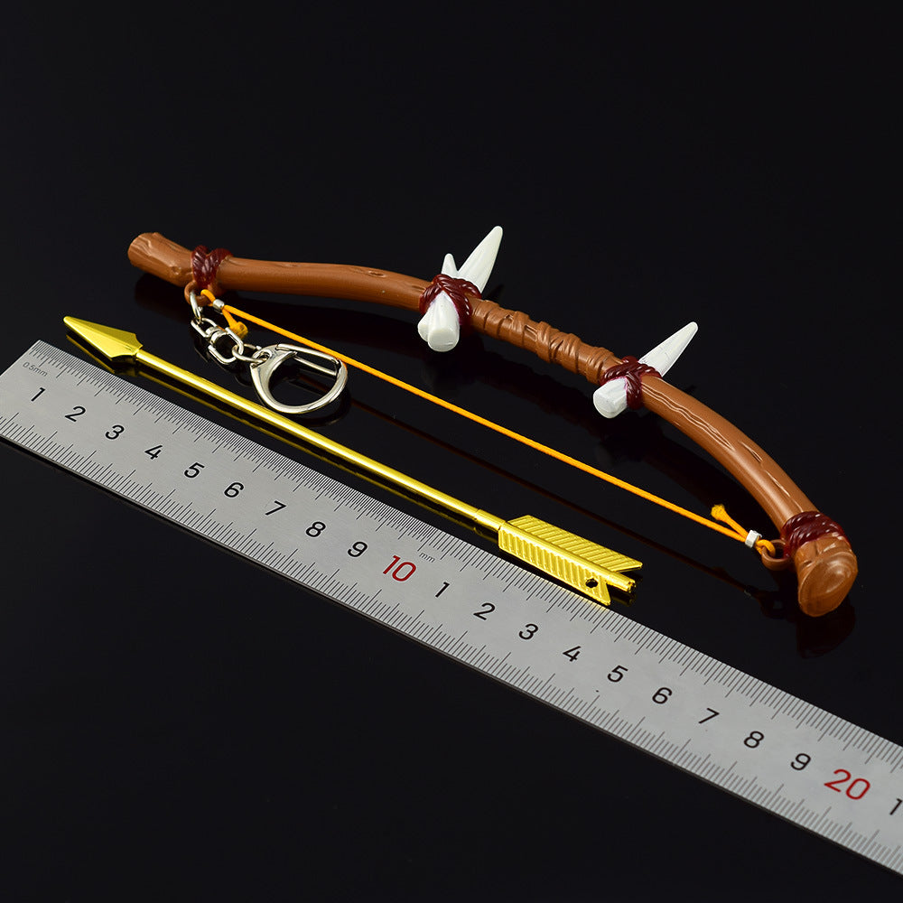Nakorara　ゼルダの伝説　トゲボコ弓　18CM　ブレワイ武器　工芸品　ミニチュア　1/6スケール　ダイキャスト製　おもちゃ　武器レプリカ　卓上装備品　イベント　武器モデル　塗装済み可動フィギュア