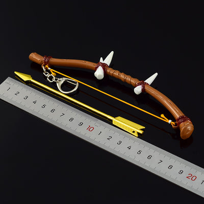 Nakorara　ゼルダの伝説　トゲボコ弓　18CM　ブレワイ武器　工芸品　ミニチュア　1/6スケール　ダイキャスト製　おもちゃ　武器レプリカ　卓上装備品　イベント　武器モデル　塗装済み可動フィギュア