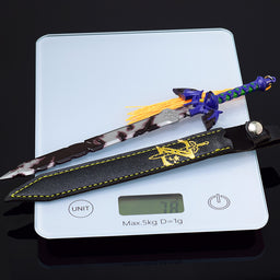 Nakorara　ゼルダの伝説　マスターソード　22cm　人工革鞘付　片手剣　ミニチュア　キーホルダー　レプリカ　おもちゃ　装備品　卓上装備品　武器モデル