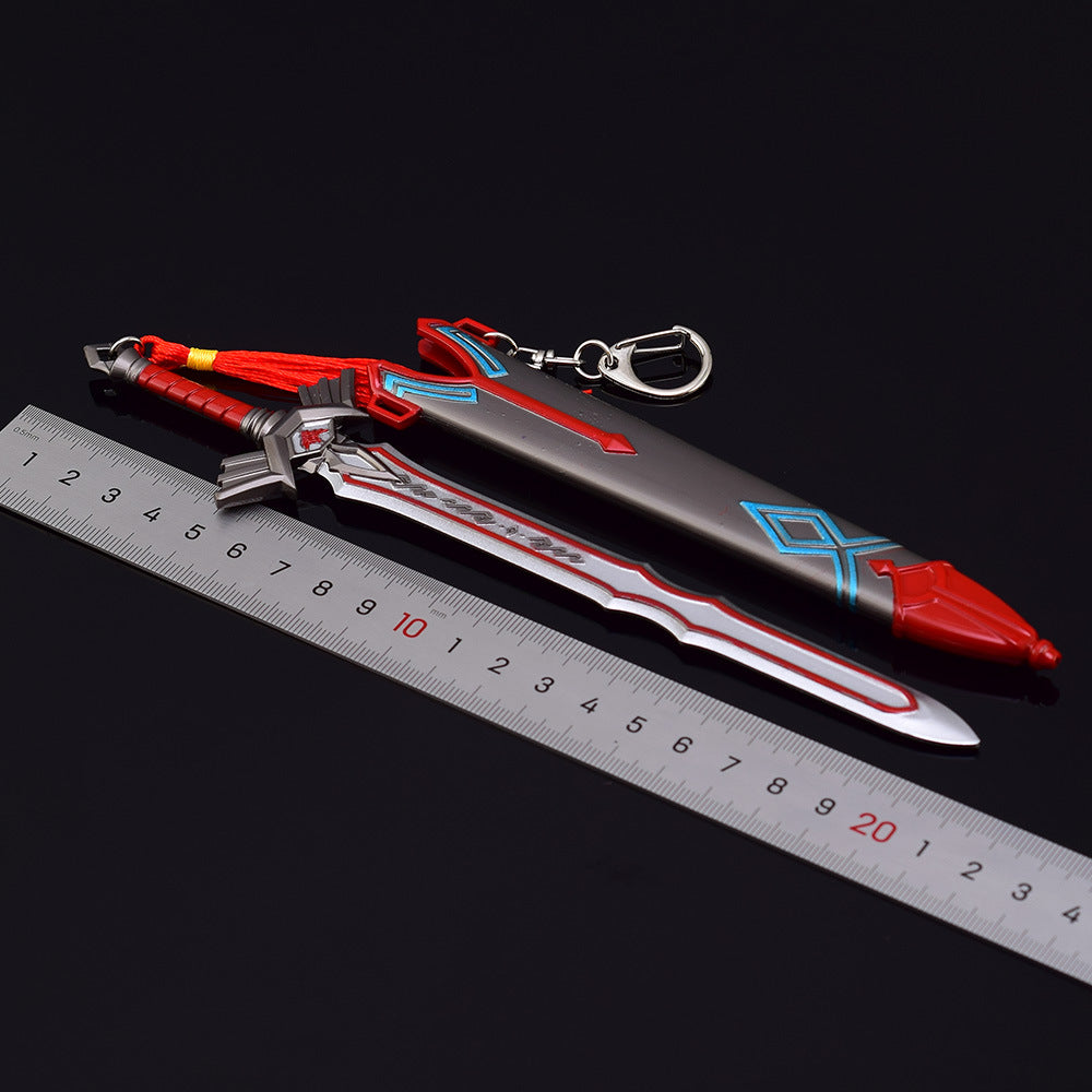 Nakorara ゼルダの伝説 近衛の両手剣 22cm ミニチュア　ブレワイ武器　ダイキャスト製　おもちゃ　武器レプリカ　卓上装備品　イベント　武器モデル　塗装済み可動フィギュア