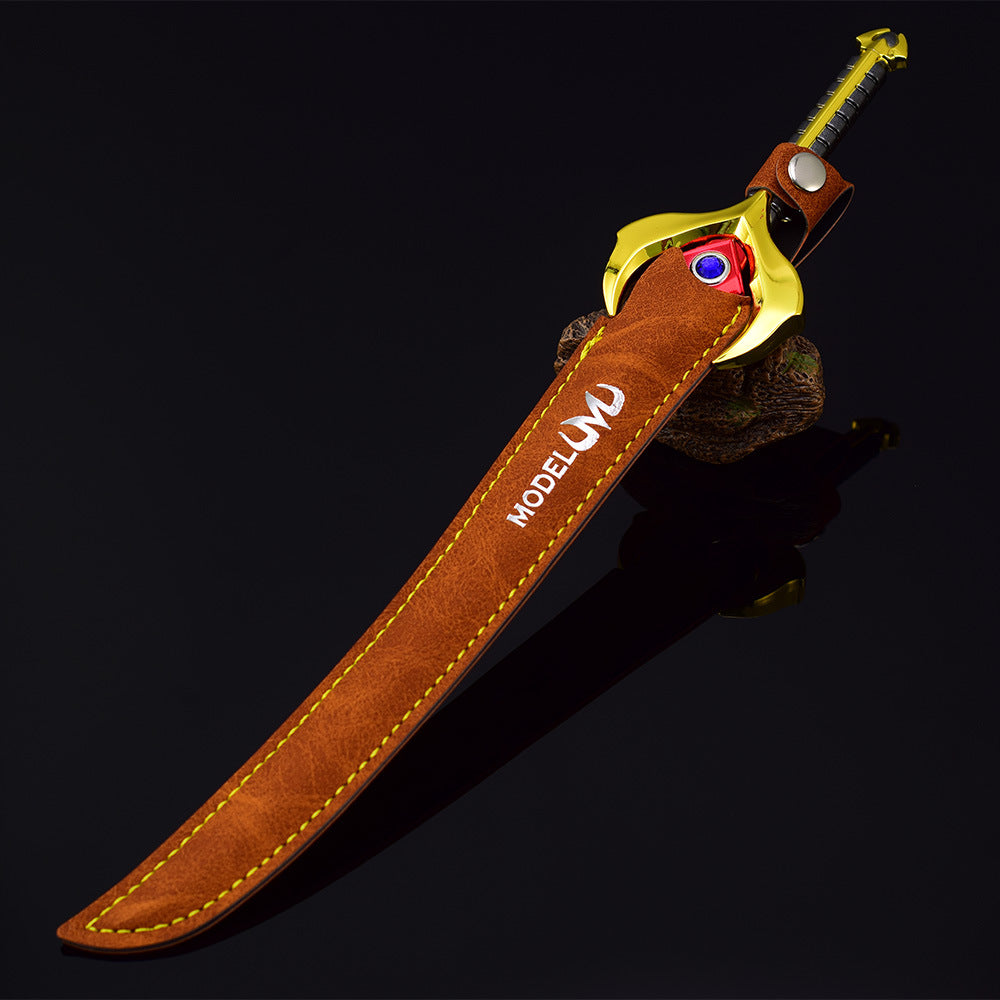 nakorara聖剣伝説VoM フレイムセイバー 30cm ミニ武器モデル｜亜鉛合金製 コレクション/ディスプレイ用 138g`