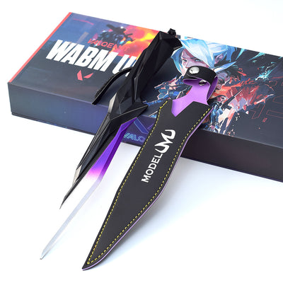 Nakorara Valorant ミニチュア　ヴァロラント シンギュラリティー ナイフ 30cm　本格武器モデル　ダイキャスト　礼箱　おもちゃ　アクセサリー　武器ファン向け　プレゼント　