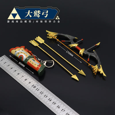 nakorara ゼルダの伝説 オオワシの弓 17cm ダイキャスト製　ミニチュア　フィギュアスケート　装備品　おもちゃ　合金製