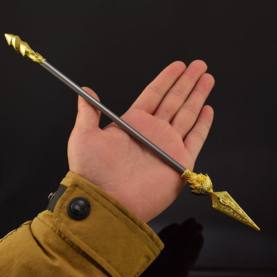 Nakorara 中国大ヒット　中国のアニメ映画「哪吒之魔童閙海」（ナタ2）　30cm　長柄武器　ミニチュア　アクセサリー　キーホルダー　武器ファンム向け　工芸品