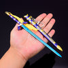 Nakorara　ゼルダ　マスターソード　片手剣　ミニチュア　ダイキャスト製　おもちゃ　武器レプリカ　卓上装備品　イベント　武器モデル　塗装済み可動フィギュア