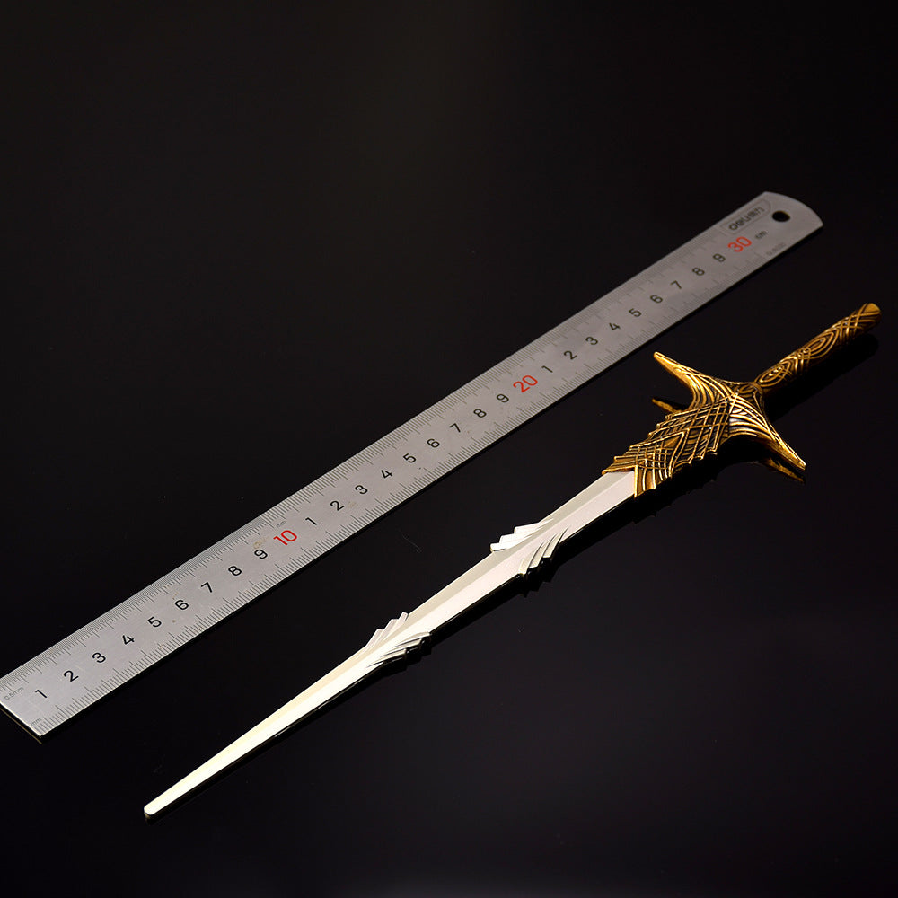 Nakorara エルデンリング レダの剣 30cm 武器　工芸品　ミニチュア　1/6スケール　ダイキャスト製　おもちゃ　武器レプリカ　卓上装備品　イベント　武器モデル　塗装済み