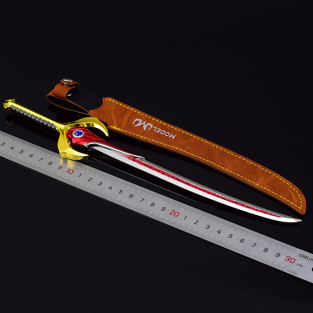 nakorara聖剣伝説VoM フレイムセイバー 30cm ミニ武器モデル｜亜鉛合金製 コレクション/ディスプレイ用 138g`