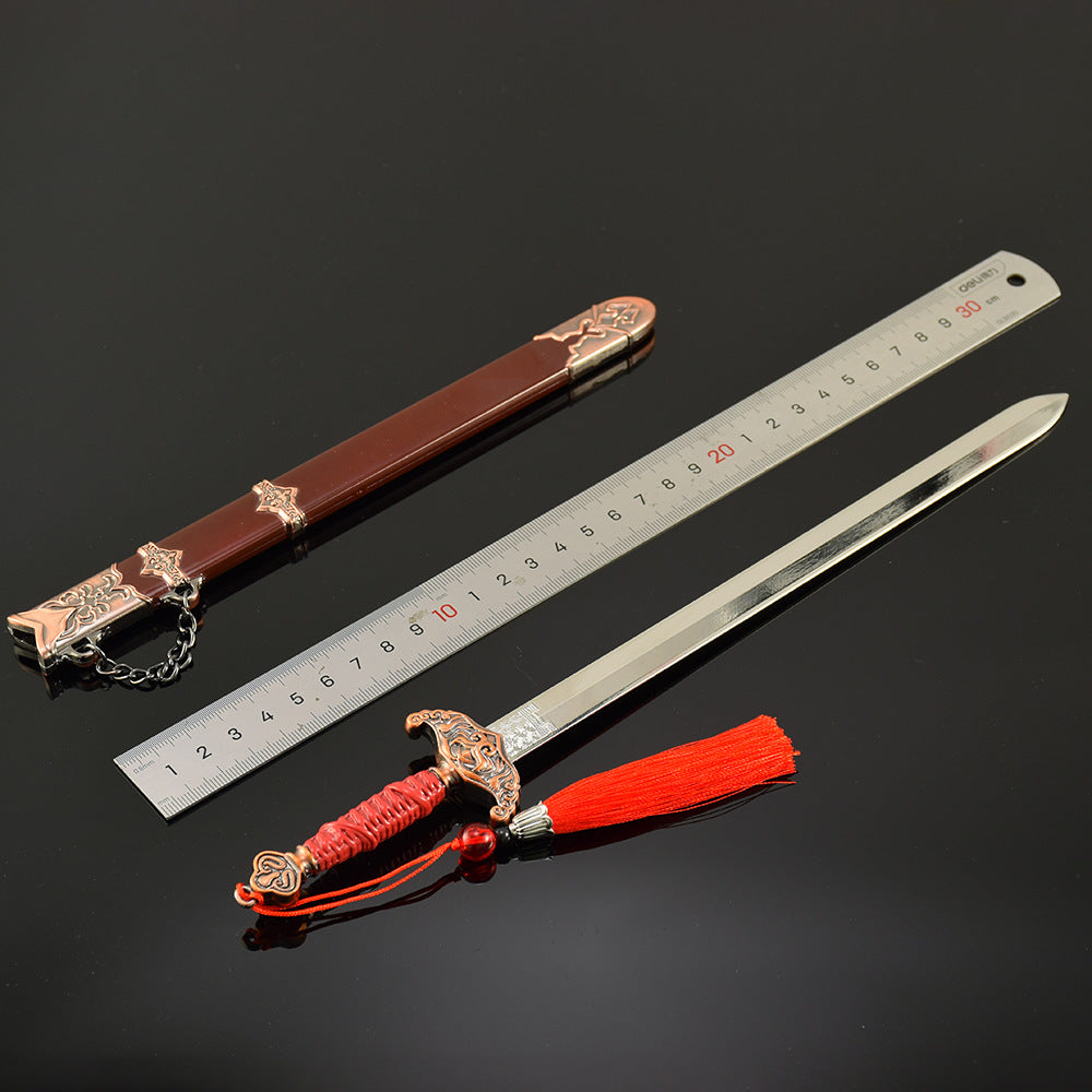 Nakorara NARAKA: BLADEPOINT  ミニチュア　君子剣　30cm　ミニチュア　ダイキャスト製　武器モデル　工芸品　東洋の伝説の世界