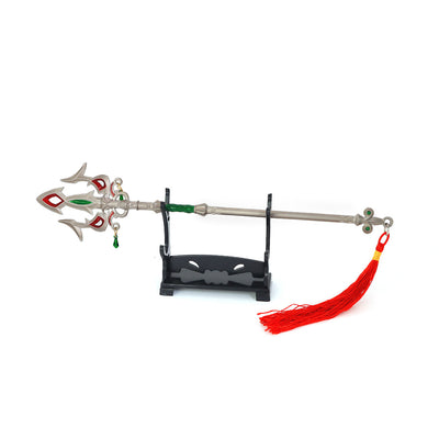 Nakorara ゼルダの伝説 光鱗の槍 22cm ブレワイ武器　工芸品　ミニチュア　1/6スケール　ダイキャスト製　おもちゃ　武器レプリカ　卓上装備品　イベント　武器モデル　塗装済み可動フィギュア