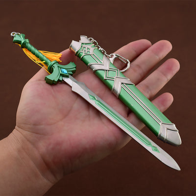 Nakorara　ゼルダの伝説　天空の白刃剣　ティアキン　ミニチュア　ダイキャスト製　おもちゃ　武器レプリカ　卓上装備品　イベント　武器モデル　塗装済み可動フィギュア