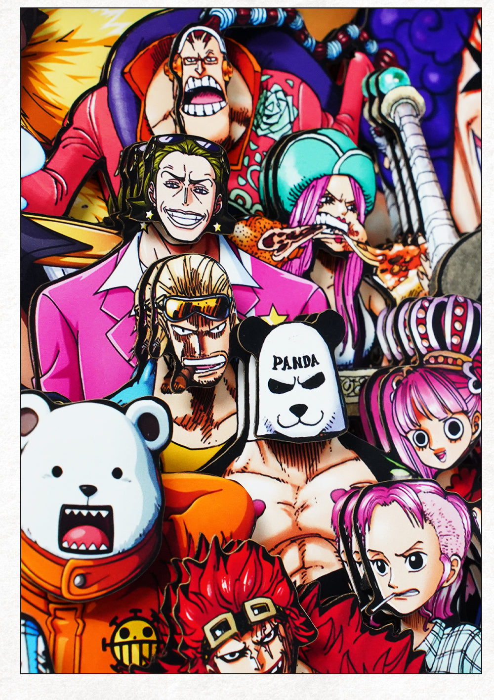 Nakorara ワンピース　ルフィ　ロロノア・ゾロ3Dぷズル　ONE PIECE　海賊王　アクセサリー　おもちゃ　アニメ立体画　掛け軸 フィギュア　プレゼント　デザイン　お部屋の飾りやプレゼントにも最適で　