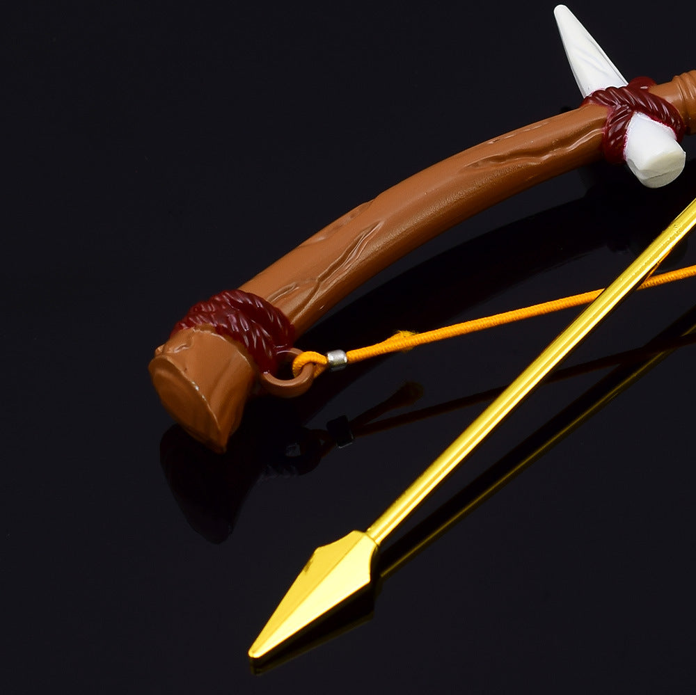 Nakorara　ゼルダの伝説　トゲボコ弓　18CM　ブレワイ武器　工芸品　ミニチュア　1/6スケール　ダイキャスト製　おもちゃ　武器レプリカ　卓上装備品　イベント　武器モデル　塗装済み可動フィギュア
