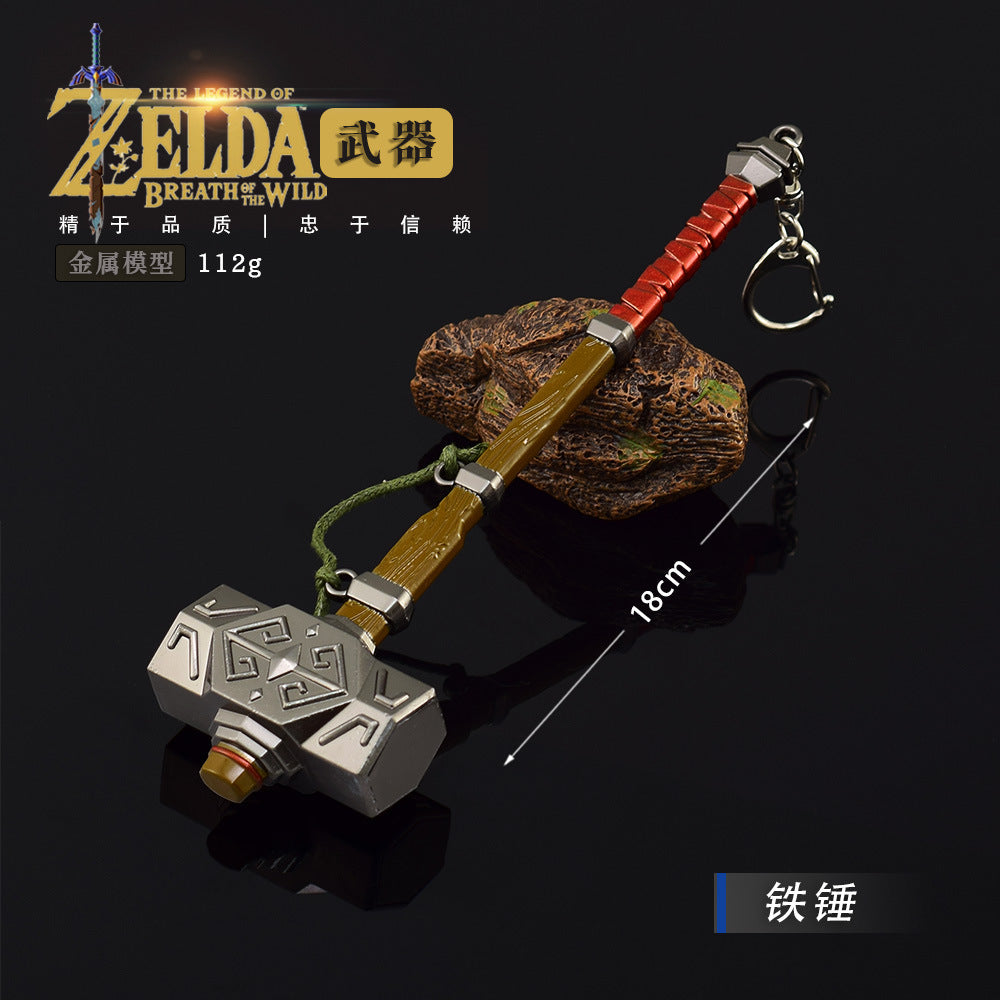 Nakorara　ゼルダの伝説　鉄のハンマー18CM　両手剣　ダイキャスト製　ミニチュア　レプリカ　おもちゃ　装備品