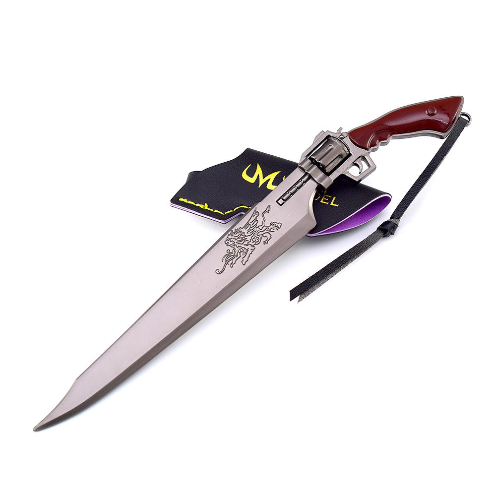 Nakorara　ファイナルファンタジー　ライオンハート　22cm　グレー色　FF8　武器レプリカ　スコール　連続剣ミニチュア　武器　ダイキャスト製　アクセサリー　おもちゃ　武器ファン向け