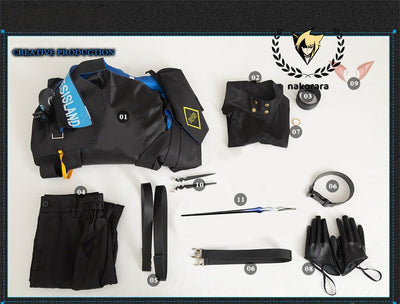 【最終処分】在庫限りで販売終了  Nakorara　アークナイツ ロゴス　コスプレ衣装　logos　イベント　仮装　髪飾り+ペン+道具追加可能　costume　Halloween　学園祭