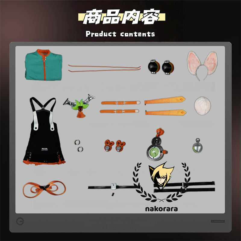 Nakorara ゼンレスゾーンゼロ  照 ざお クランプスの黒枝 　獣人　シリオン　コスプレ衣装　ウサギ　costume　イベント　尻尾＋ウィッグ＋爪追加可能　