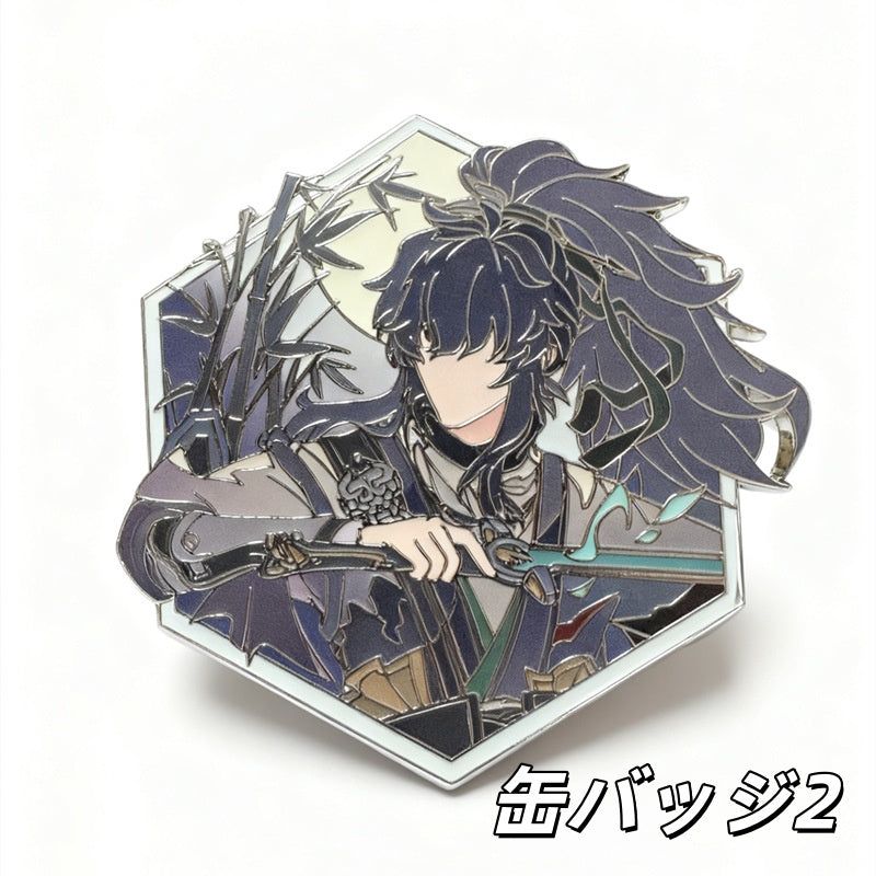 Nakorara　鳴潮　仇遠　缶バッジ　6㎝　印象グッズ　きゅうえん　アクセサリー