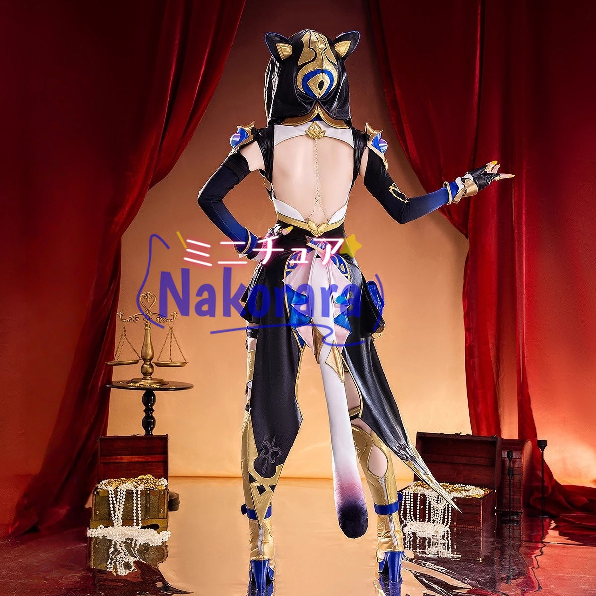 Nakorara 崩壊スターレイル　サフェル　Cipher　オンパロス　コスプレ衣装　コスチューム　イベント　3d樹脂パーツ＋尻尾付き