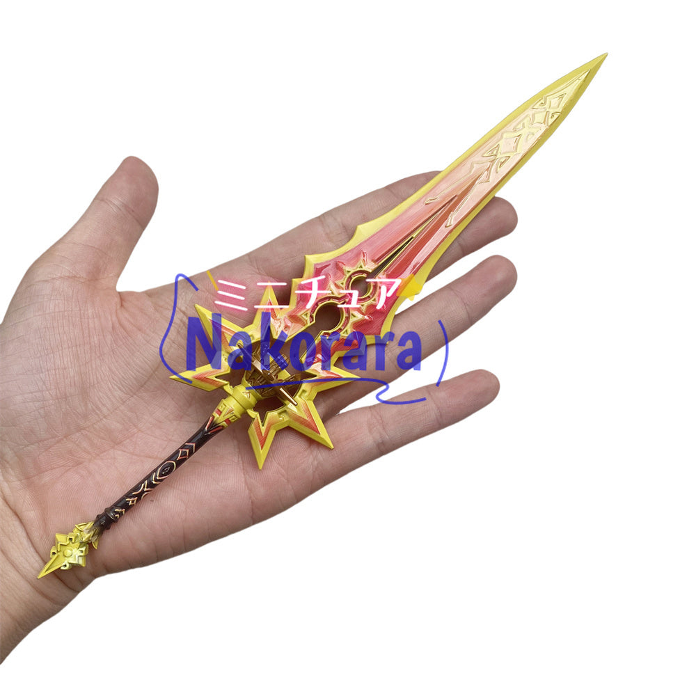 nakorara  原神　マーヴィカ 千烈の日輪　22cm　ミニチュア　武器モデル　ダイキャスト製　アクセサリー　武器モデル