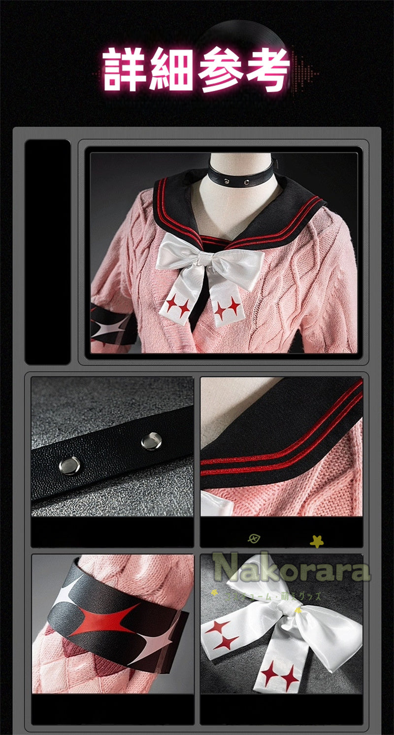 Nakorara ゼンレスゾーンゼロ　浮波柚葉　コスプレ衣装　Ukinami Yuzuha　怪啖屋　セーターコート　ミニスカート　狸の尻尾　本物の狸　かまちー追加　イベント　おもちゃ　狸　　