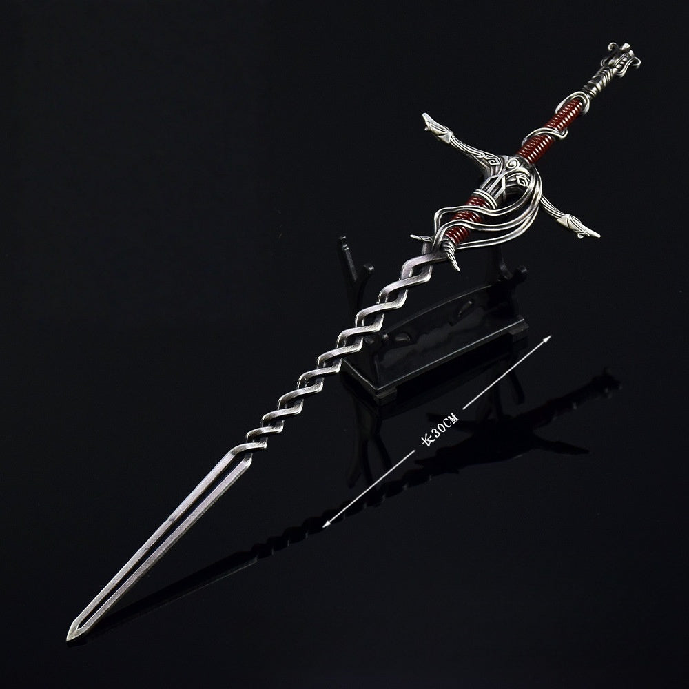 Nakorara　エルデンリング   火の騎士の短剣 30cm 　ミニチュア　武器モデル　工芸品　レプリカ　ダイキャスト製　装備品