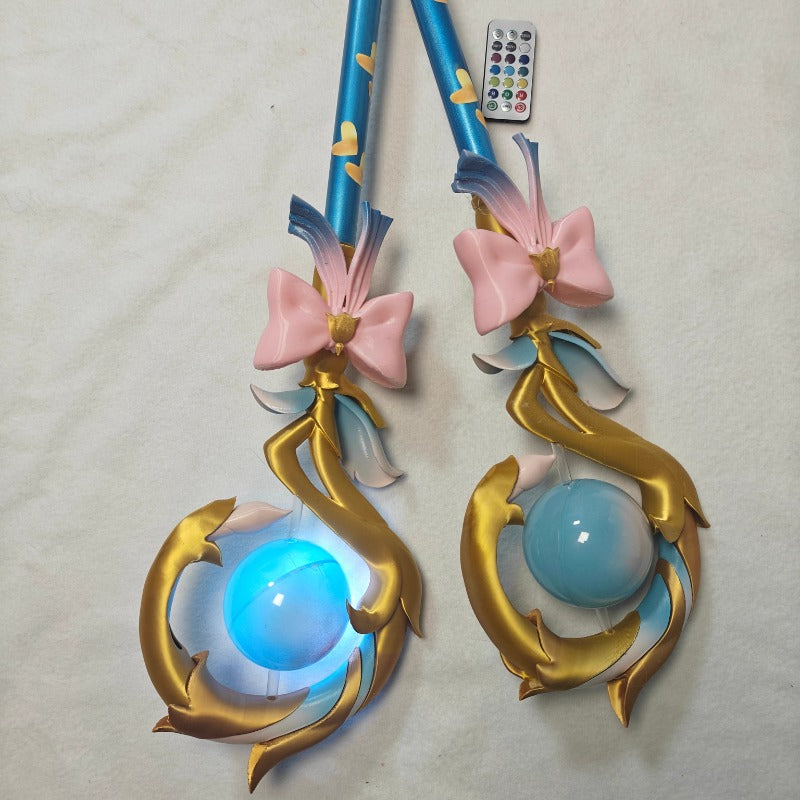 Nakorara 崩壊スターレイル ヒアンシー 杖 光る 武器 立体 発光 3Dプリント 100cm PLA 魔法の杖 ステッキ 武器 コスプレ道具