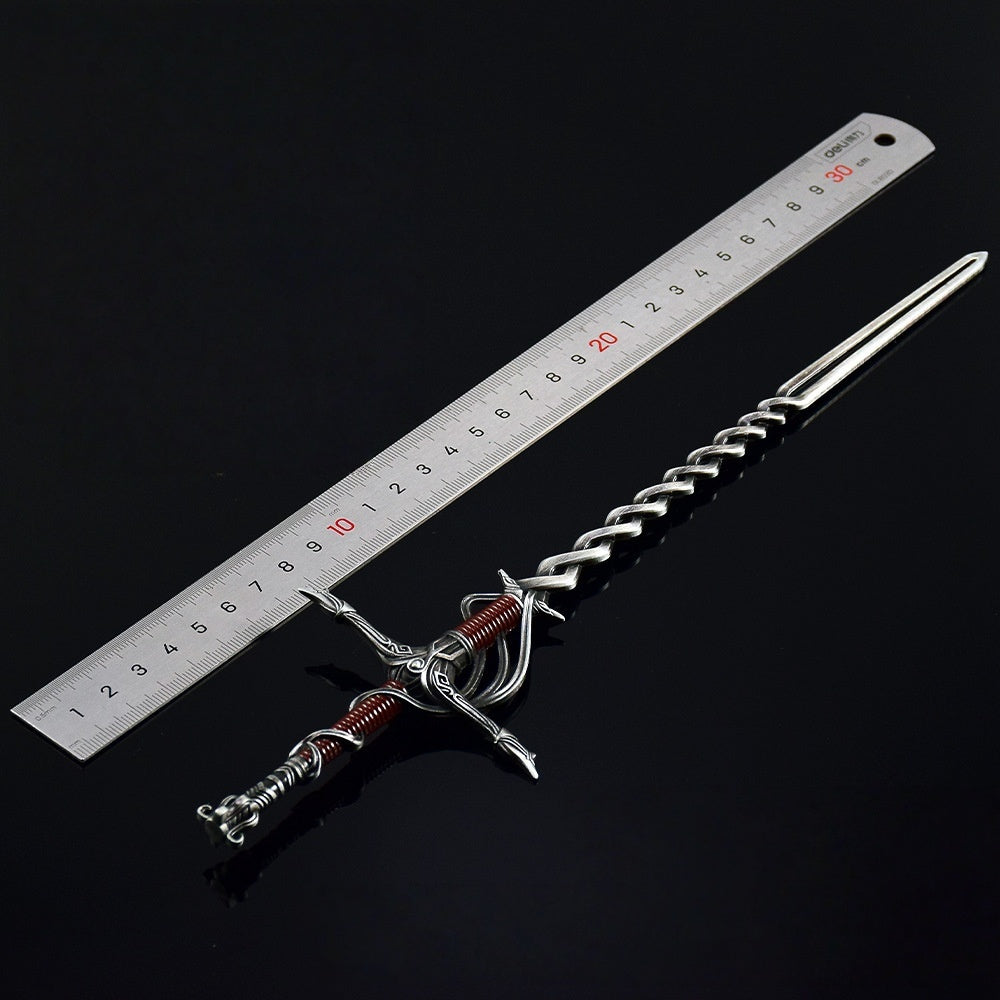 Nakorara　エルデンリング   火の騎士の短剣 30cm 　ミニチュア　武器モデル　工芸品　レプリカ　ダイキャスト製　装備品