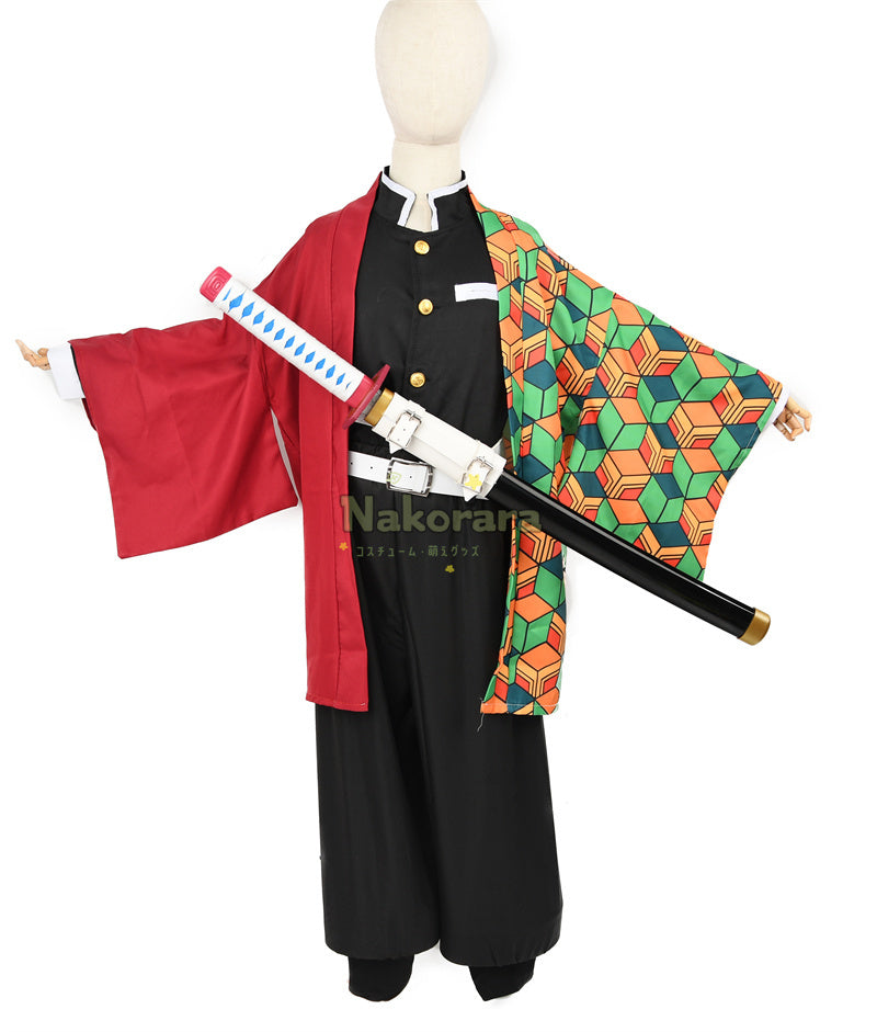 Nakorara　鬼滅の刃　竈門 炭治郎　 禰󠄀豆子　我妻 善逸　伊之助　義勇　胡蝶しのぶ　コスプレ衣装　子供用　100-150cm　コスチューム　イベント　学園祭　仮装
