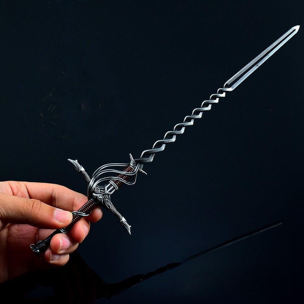 Nakorara　エルデンリング   火の騎士の短剣 30cm 　ミニチュア　武器モデル　工芸品　レプリカ　ダイキャスト製　装備品