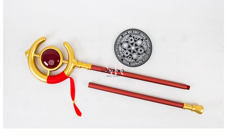 Nakorara 葬送のフリーレン 法杖　1：1レプリカ　合金製　武器レプリカ　2.65Kg　151cm　本格　アクセサリー　コスプレ道具　魔法道具　武器