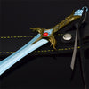Nakoraraスカイリム Skyrim V チルレンド＋革 21cm 片手剣 武器 グッズ ドラゴンボーン ドヴァーキン 刀掛台付き ジ・エルダー・スクロールズ・ファイブ・スカイリム 飾り 装備品 道具 合金製 武器モデル 観賞用 置物 ミニチュア 小道具 コレクション 道具 小物