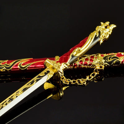 Nakorara　ナラカ：ブレードポイント　ダイキャスト製　万鈞　剣　武者　太玄の刃　サムライ刀　30㎝　武器モデル　NARAKA: BLADEPOINT  　ミニチュア　武器レプリカ　30㎝　装備品　フィギュア　